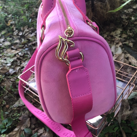 NWT Juicy Couture Obsession Satchel Juicy Pink Velour - Picture 4 of 8